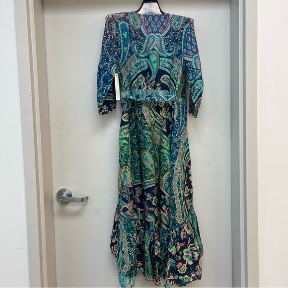 NWT FARM RIO ANTHROPOLOGIE WRAP MIDI DRESS - Picture 9 of 16